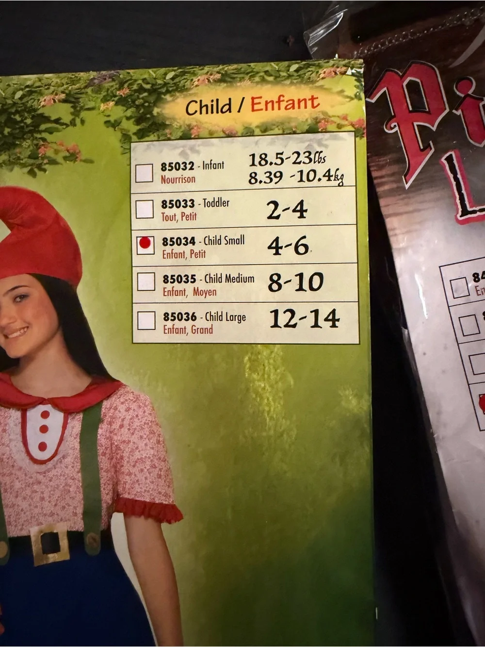 Kids Costume - Red Hat & Blue Dress